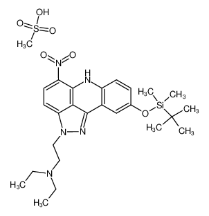 9-[[(1,1-Dimethylethyl)dimethylsilyl]oxy]-N,N-diethyl-5-nitropyrazolo[3,4,5-kl]acridine-2(6H)-ethanamine, methanesulfonate (salt) CAS:99008-84-1 manufacturer & supplier