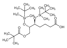 (5S,6S)-5,6-Bis-(tert-butyl-dimethyl-silanyloxy)-7-(2,2-dimethyl-propionyloxy)-heptanoic acid CAS:99017-05-7 manufacturer & supplier