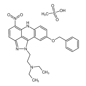 N,N-Diethyl-5-nitro-9-(phenylmethoxy)pyrazolo[3,4,5-kl]acridine-1(6H)-ethanamine, monomethanesulfonate CAS:99023-54-8 manufacturer & supplier