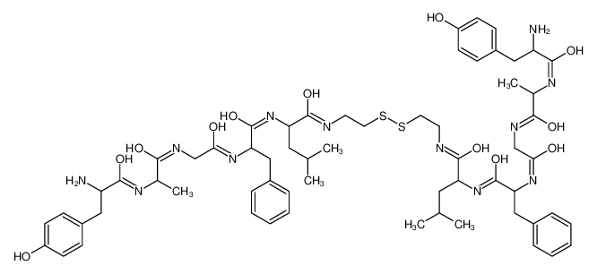 2-[[2-[[2-[2-[[2-amino-3-(4-hydroxyphenyl)propanoyl]amino]propanoylamino]acetyl]amino]-3-phenylpropanoyl]amino]-N-[2-[2-[[2-[[2-[[2-[2-[[2-amino-3-(4-hydroxyphenyl)propanoyl]amino]propanoylamino]acetyl]amino]-3-phenylpropanoyl]amino]-4-methy