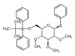 tert-Butyl-diphenyl-((2R,3R,4S,5R,6S)-3,4,5-trimethoxy-6-phenylsulfanyl-tetrahydro-pyran-2-ylmethoxy)-silane CAS:99054-50-9 manufacturer & supplier