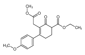 (3-Ethoxycarbonyl-6-(4-methoxy-phenyl)-2-oxo-cyclohex-6-en-1-yl)-essigsaeure-methylester CAS:99100-09-1 manufacturer & supplier