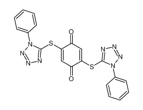 2,5-bis-(1-phenyl-1H-tetrazol-5-ylsulfanyl)-[1,4]benzoquinone CAS:99100-66-0 manufacturer & supplier