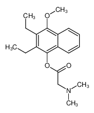 N,N-dimethylamino acetic acid, 2,3-diethyl-4-methoxynaphth-1-yl ester CAS:99107-69-4 manufacturer & supplier