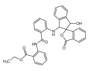 2-(2-(3-Hydroxy-3'-oxo-spiro(indan-2,1'-(1',3'-dihydroisobenzofuran))-1-ylamino)-benzoylamino)-benzoesaeureethylester CAS:99121-04-7 manufacturer & supplier