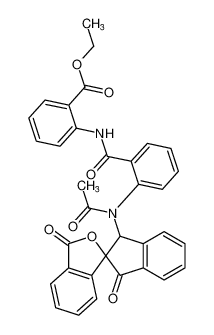 ethyl 2-(2-(N-(1,3'-dioxo-1,3-dihydro-3'H-spiro[indene-2,1'-isobenzofuran]-3-yl)acetamido)benzamido)benzoate CAS:99121-11-6 manufacturer & supplier