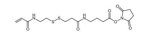 2,5-dioxopyrrolidin-1-yl 4-(3-((2-acrylamidoethyl)disulfaneyl)propanamido)butanoate CAS:99124-27-3 manufacturer & supplier