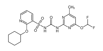 2-(cyclohexyloxy)-N-((4-(difluoromethoxy)-6-methylpyrimidin-2-yl)carbamoyl)pyridine-3-sulfonamide CAS:99135-40-7 manufacturer & supplier