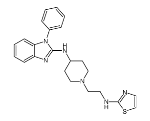 N-(2-(4-((1-phenyl-1H-benzo[d]imidazol-2-yl)amino)piperidin-1-yl)ethyl)thiazol-2-amine CAS:99137-99-2 manufacturer & supplier