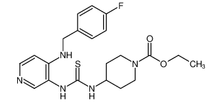 ethyl 4-(3-(4-((4-fluorobenzyl)amino)pyridin-3-yl)thioureido)piperidine-1-carboxylate CAS:99138-97-3 manufacturer & supplier