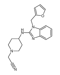 4-[[1-[(2-furanyl)methyl]-1H-benzimidazol-2-yl]amino]-1-piperidine-acetonitrile CAS:99139-17-0 manufacturer & supplier