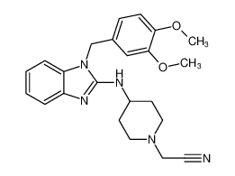 2-(4-((1-(3,4-dimethoxybenzyl)-1H-benzo[d]imidazol-2-yl)amino)piperidin-1-yl)acetonitrile CAS:99139-20-5 manufacturer & supplier