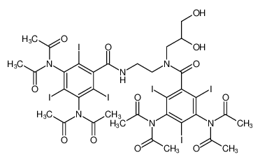 N,N'-(5-((2-(3,5-bis(N-acetylacetamido)-2,4,6-triiodobenzamido)ethyl)(2,3-dihydroxypropyl)carbamoyl)-2,4,6-triiodo-1,3-phenylene)bis(N-acetylacetamide) CAS:99139-63-6 manufacturer & supplier