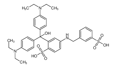 2-(bis(4-(diethylamino)phenyl)(hydroxy)methyl)-4-((3-sulfobenzyl)amino)benzenesulfonic acid CAS:99152-94-0 manufacturer & supplier