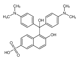 5-(bis(4-(dimethylamino)phenyl)(hydroxy)methyl)-6-hydroxynaphthalene-2-sulfonic acid CAS:99153-36-3 manufacturer & supplier