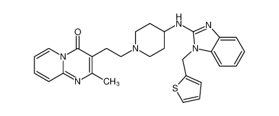 2-methyl-3-(2-(4-((1-(thiophen-2-ylmethyl)-1H-benzo[d]imidazol-2-yl)amino)piperidin-1-yl)ethyl)-4H-pyrido[1,2-a]pyrimidin-4-one CAS:99157-19-4 manufacturer & supplier