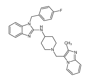 1-(4-fluorobenzyl)-N-(1-((2-methylimidazo[1,2-a]pyridin-3-yl)methyl)piperidin-4-yl)-1H-benzo[d]imidazol-2-amine CAS:99157-67-2 manufacturer & supplier