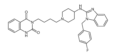 3-(4-(4-((1-(4-fluorobenzyl)-1H-benzo[d]imidazol-2-yl)amino)piperidin-1-yl)butyl)quinazoline-2,4(1H,3H)-dione CAS:99157-92-3 manufacturer & supplier