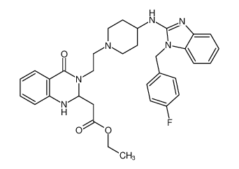 ethyl 2-(3-(2-(4-((1-(4-fluorobenzyl)-1H-benzo[d]imidazol-2-yl)amino)piperidin-1-yl)ethyl)-4-oxo-1,2,3,4-tetrahydroquinazolin-2-yl)acetate CAS:99158-02-8 manufacturer & supplier