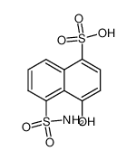 4-hydroxy-5-sulfamoyl-naphthalene-1-sulfonic acid CAS:99185-36-1 manufacturer & supplier