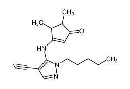 5-((4,5-dimethyl-3-oxocyclopent-1-en-1-yl)amino)-1-pentyl-1H-pyrazole-4-carbonitrile CAS:99196-13-1 manufacturer & supplier