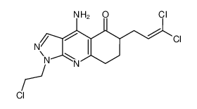 4-Amino-1-(2-chloroethyl)-6-(3,3-dichloro-2-propenyl)-5H-1,6,7,8-tetrahydropyrazolo[3,4-b]quinolin-5-one CAS:99196-46-0 manufacturer & supplier