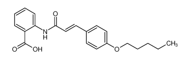 (E)-2-(3-(4-(pentyloxy)phenyl)acrylamido)benzoic acid CAS:99196-96-0 manufacturer & supplier