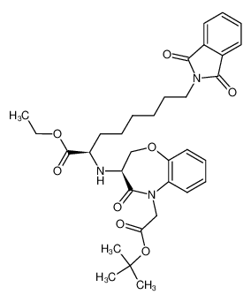 tert-butyl (S)-3-((R)-1-ethoxycarbonyl-ω-phtalimidoheptyl)amino-4-oxo-2,3,4,5-tetrahydro-1,5-benzoxazepine-5-acetate CAS:99198-27-3 manufacturer & supplier