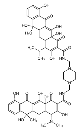 N,N'-(piperazine-1,4-diylbis(methylene))bis(4-(dimethylamino)-3,6,10,12,12a-pentahydroxy-6-methyl-1,11-dioxo-1,4,4a,5,5a,6,11,12a-octahydrotetracene-2-carboxamide) CAS:992-83-6 manufacturer & supplier