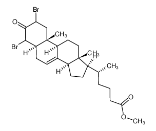 (R)-5-((5R,9R,10R,13R,14R,17R)-2,4-Dibromo-10,13-dimethyl-3-oxo-2,3,4,5,6,9,10,11,12,13,14,15,16,17-tetradecahydro-1H-cyclopenta[a]phenanthren-17-yl)-hexanoic acid methyl ester CAS:99220-82-3 manufacturer & supplier