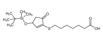 7-((3-((tert-butyldimethylsilyl)oxy)-5-oxocyclopent-1-en-1-yl)thio)heptanoic acid CAS:99223-19-5 manufacturer & supplier