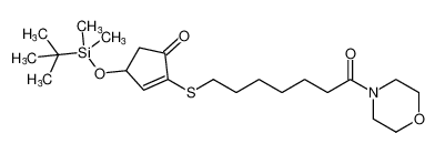 4-((tert-butyldimethylsilyl)oxy)-2-((7-morpholino-7-oxoheptyl)thio)cyclopent-2-en-1-one CAS:99223-23-1 manufacturer & supplier