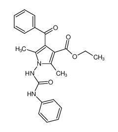 4-Benzoyl-2,5-dimethyl-1-(3-phenyl-ureido)-1H-pyrrole-3-carboxylic acid ethyl ester CAS:99233-87-1 manufacturer & supplier