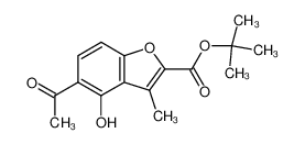 5-Acetyl-4-hydroxy-3-methyl-benzofuran-2-carboxylic acid tert-butyl ester CAS:99245-36-0 manufacturer & supplier