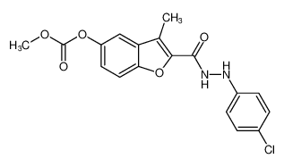 2-(2-(4-chlorophenyl)hydrazine-1-carbonyl)-3-methylbenzofuran-5-yl methyl carbonate CAS:99246-18-1 manufacturer & supplier