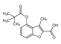 2-Benzofurancarboxylic acid, 4-(2,2-dimethyl-1-oxopropoxy)-3-methyl- CAS:99246-70-5 manufacturer & supplier