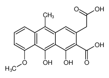 3-Carboxymethyl-1,9-dihydroxy-8-methoxy-10-methyl-anthracene-2-carboxylic acid CAS:99249-06-6 manufacturer & supplier