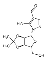 5-amino-1-(2,3-O-isopropylidene-β-D-ribofuranosyl)pyrazole-4-carboxaldehyde CAS:99249-11-3 manufacturer & supplier