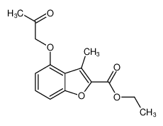 2-Benzofurancarboxylic acid, 3-methyl-4-(2-oxopropoxy)-, ethyl ester CAS:99252-43-4 manufacturer & supplier