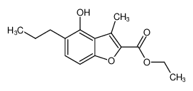 2-Benzofurancarboxylic acid, 4-hydroxy-3-methyl-5-propyl-, ethyl ester CAS:99252-67-2 manufacturer & supplier