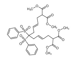 (4E,9E)-7,7-Bis-benzenesulfonyl-2,12-bis-methoxycarbonyl-trideca-4,9-dienedioic acid dimethyl ester CAS:99260-87-4 manufacturer & supplier