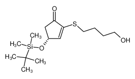 (R)-4-(tert-Butyl-dimethyl-silanyloxy)-2-(4-hydroxy-butylsulfanyl)-cyclopent-2-enone CAS:99267-05-7 manufacturer & supplier