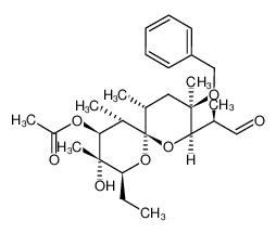 Acetic acid (2S,3S,4S,5S,6R,8R,9R,11R)-9-benzyloxy-2-ethyl-3-hydroxy-3,5,9,11-tetramethyl-8-((R)-1-methyl-2-oxo-ethyl)-1,7-dioxa-spiro[5.5]undec-4-yl ester CAS:99285-16-2 manufacturer & supplier