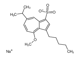 Sodium; 7-isopropyl-4-methoxy-3-pentyl-azulene-1-sulfonate CAS:99287-70-4 manufacturer & supplier