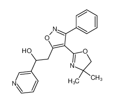 2-[4-(4,4-Dimethyl-4,5-dihydro-oxazol-2-yl)-3-phenyl-isoxazol-5-yl]-1-pyridin-3-yl-ethanol CAS:99298-79-0 manufacturer & supplier