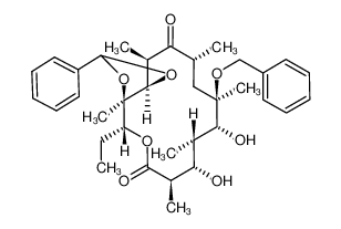 (3aR,4R,7R,8S,9S,10R,11R,13R,15R,15aR)-11-Benzyloxy-4-ethyl-8,10-dihydroxy-3a,7,9,11,13,15-hexamethyl-2-phenyl-decahydro-1,3,5-trioxa-cyclopentacyclotetradecene-6,14-dione CAS:99300-08-0 manufacturer & supplier