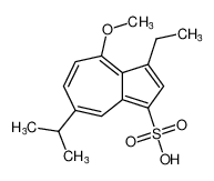 1-Azulenesulfonic acid, 3-ethyl-4-methoxy-7-(1-methylethyl)- CAS:99300-26-2 manufacturer & supplier