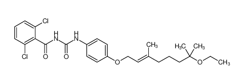 (E)-2,6-dichloro-N-((4-((7-ethoxy-3,7-dimethyloct-2-en-1-yl)oxy)phenyl)carbamoyl)benzamide CAS:99301-84-5 manufacturer & supplier