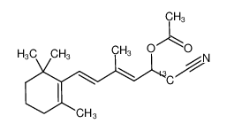 (3E,5E)-1-cyano-4-methyl-6-(2,6,6-trimethylcyclohex-1-en-1-yl)hexa-3,5-dien-2-yl-1-13C acetate CAS:99302-32-6 manufacturer & supplier