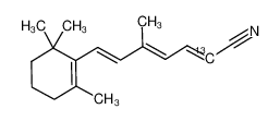 (4E,6E)-5-methyl-7-(2,6,6-trimethylcyclohex-1-en-1-yl)hepta-2,4,6-trienenitrile-2-13C CAS:99302-35-9 manufacturer & supplier